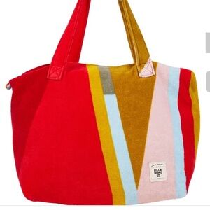 Billabong Multicolor Striped Tote Bag